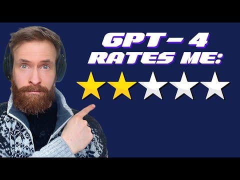 GPT-4 Prompt Engineering: The “Rate This” Prompt thumbnail