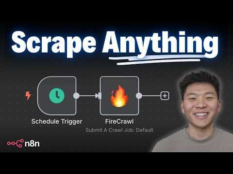 Turn Any Website Into LLM Ready Data in Seconds with n8n & Firecrawl thumbnail