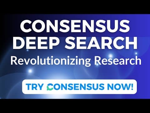 Consensus Deep Search: Revolutionizing Academic Research in Minutes thumbnail
