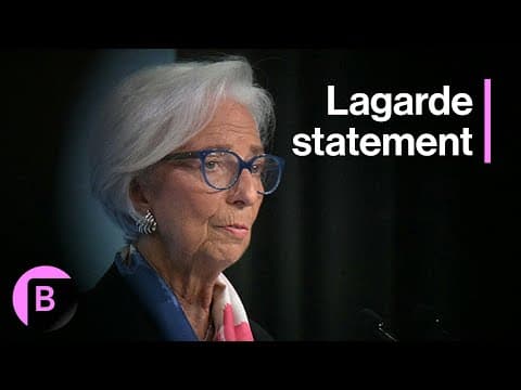 ECB Decision: Lagarde on Inflation, Interest Rates, Global 'Drag' thumbnail