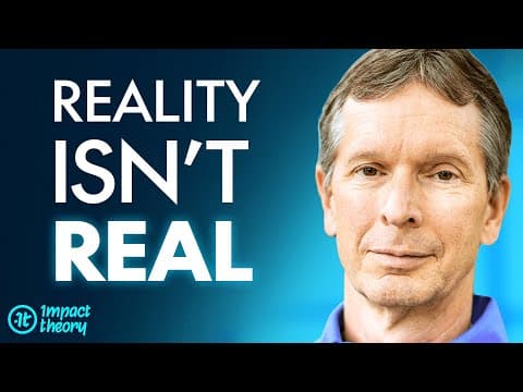 Scientist Exposes Why Your Reality is All a Lie | Donald Hoffman on Conversations with Tom thumbnail