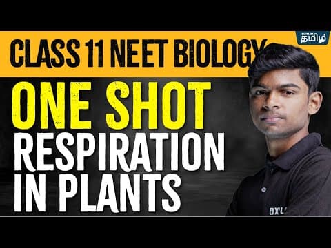 ONE SHOT BIOLOGY: Respiration in Plants | Class 11| Tony Sir | Xylem NEET Tamil thumbnail