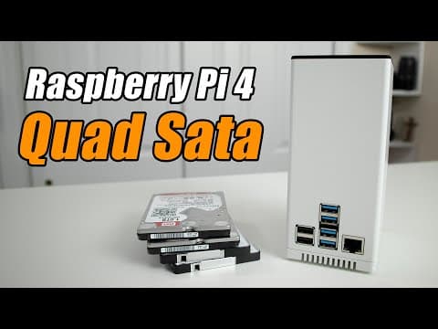 How to Set Up the Quad SATA Hat for Raspberry Pi NAS thumbnail