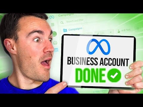 How to Set Up a Meta Business Manager Account (Facebook Business Manager) thumbnail