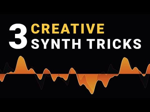 3 Creative Ways to Use a Synth - Sound Design Tips thumbnail