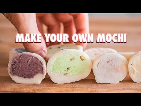 4 Ingredient Homemade Mochi Ice Cream thumbnail