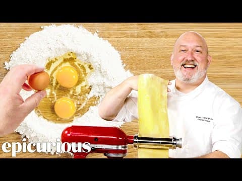 The Best Way To Make Pasta From Scratch | Epicurious 101 thumbnail