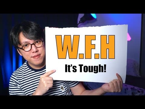 Work From Home Is TOUGH - 5 Easy Tips! thumbnail
