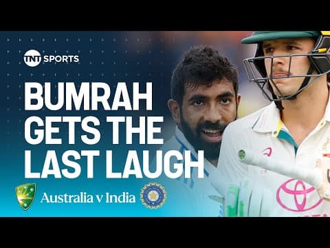 DRAMA! Jasprit Bumrah has heated exchange with Sam Konstas before dismissing Usman Khawaja 🍿🔥 thumbnail