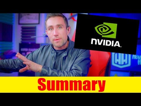What Nvidia JUST Said [GTC Keynote Summary] YIKES Tesla! thumbnail