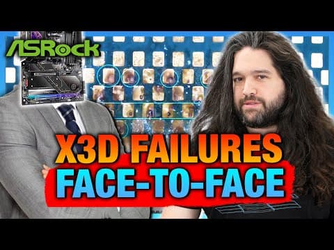 ASRock Failures Face-to-Face: Motherboards, BIOS, & Burned 9800X3D CPUs thumbnail