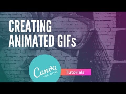 How to Create ANIMATED GIFS with CANVA thumbnail