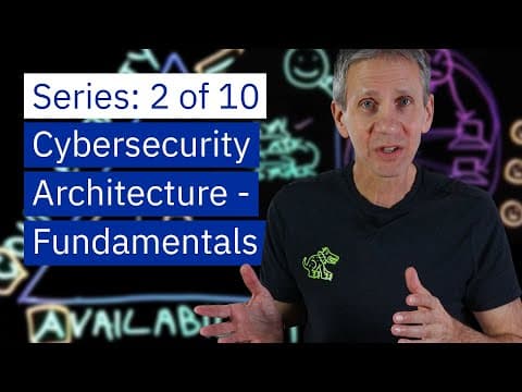 Cybersecurity Architecture: Fundamentals of Confidentiality, Integrity, and Availability thumbnail