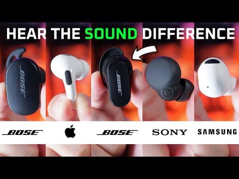 Ripped off?! 😲 Bose QC Earbuds II vs AirPods Pro 2 vs Sony vs Samsung | Review thumbnail