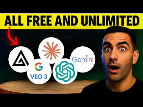Every Paid AI - Now FREE & UNLIMITED (100% Legal) thumbnail