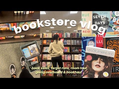 cozy *winter* bookstore vlog 📚 ❄️ ✨ book shopping at barnes & noble and target + HUGE book haul thumbnail
