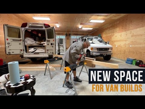 BUILDING STUFF | Setting Up Shop At The Van Life Adventure Headquarters thumbnail