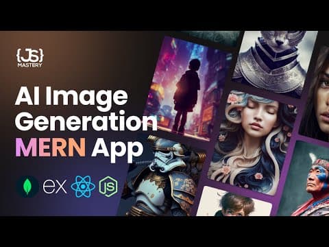 Build and Deploy a Full Stack MERN AI Image Generation App | Midjourney & DALL-E Clone thumbnail