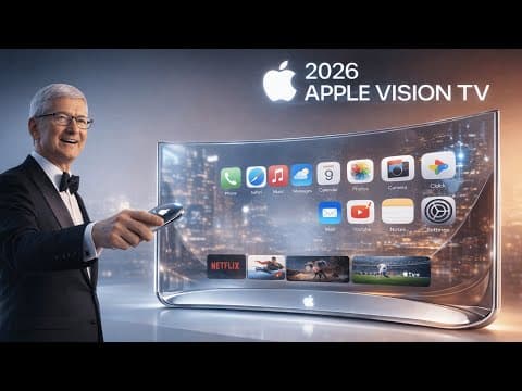 Apple Strikes Back on Samsung With Its First Fully Transparent "Vision TV" thumbnail