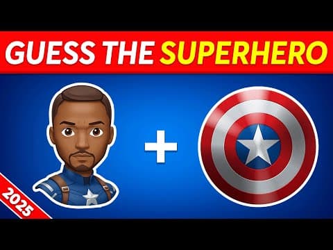 Can You Guess The Superhero By Emoji? 🕷🦸 Marvel & DC Superheroes Emoji Quiz thumbnail