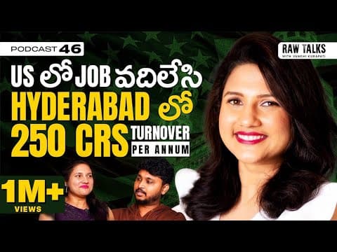 She Runs a 250 Crores Business| Import & Export| US marketing Strategies|Raw Talks Telugu Podcast-46 thumbnail