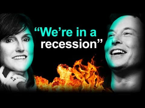Cathie Wood: "Tesla Is SPEWING CASH, US Is In A Recession" thumbnail