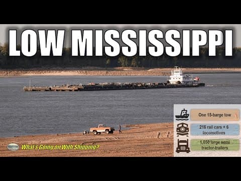 Mississippi River Near Historic Lows Putting Grain Exports at Risk thumbnail