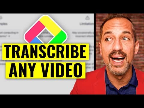 How to Use YouTube Summary for Video Transcription thumbnail