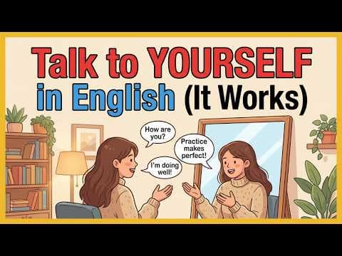 How to Talk to Yourself All Day in English | Improve Fluency Fast | Easy English Podcast thumbnail