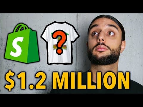 See How This Print On Demand Shopify Store Makes $120K PER MONTH thumbnail