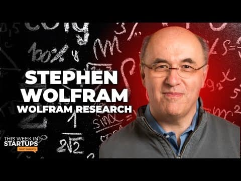 Stephen Wolfram on AI’s rapid progress & the “Post-Knowledge Work Era” | E1711 thumbnail