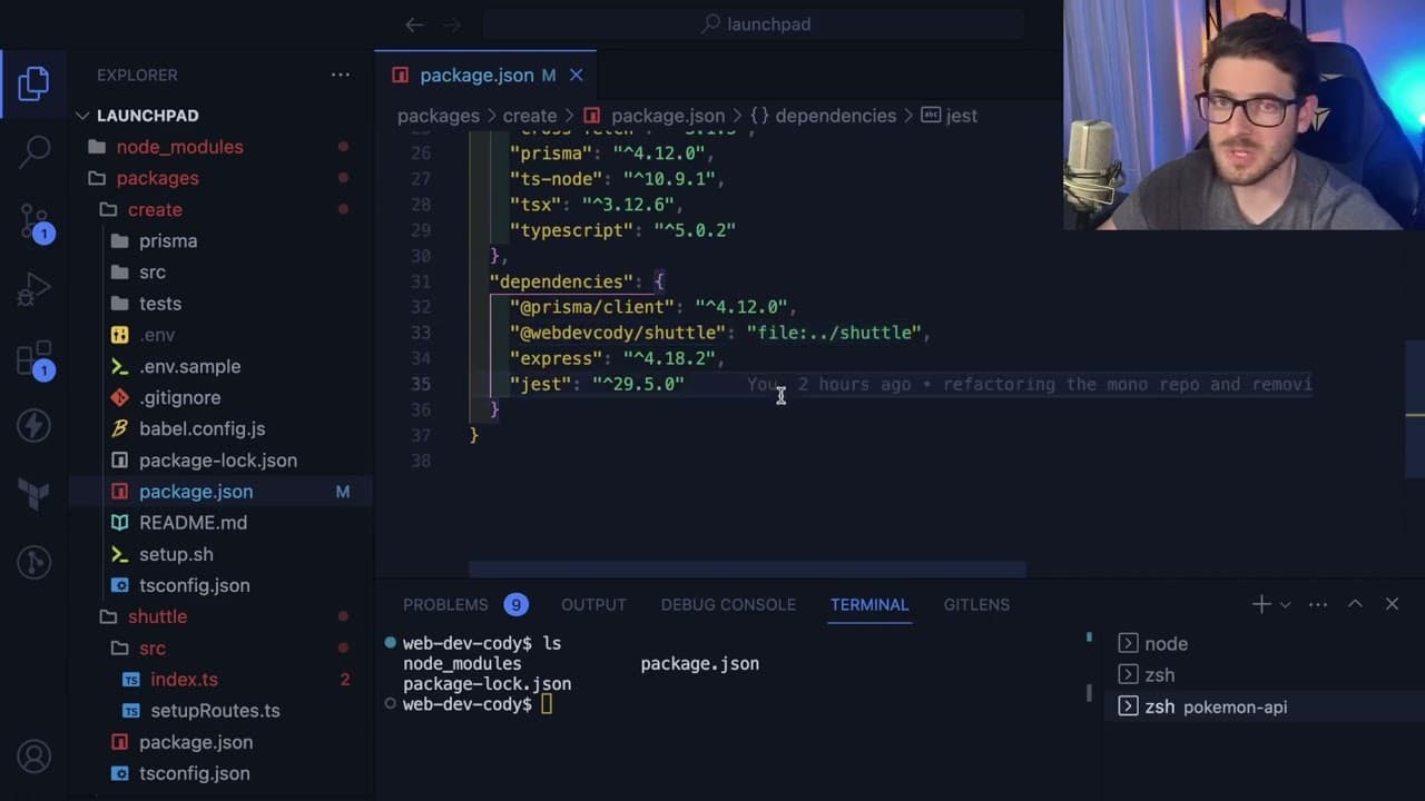 YouTube video player