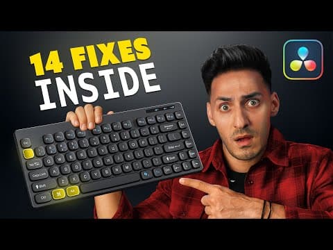 DaVinci Resolve is Slow Until You Learn These 14 Shortcuts thumbnail