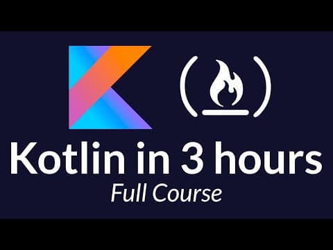 Kotlin Course - Tutorial for Beginners thumbnail