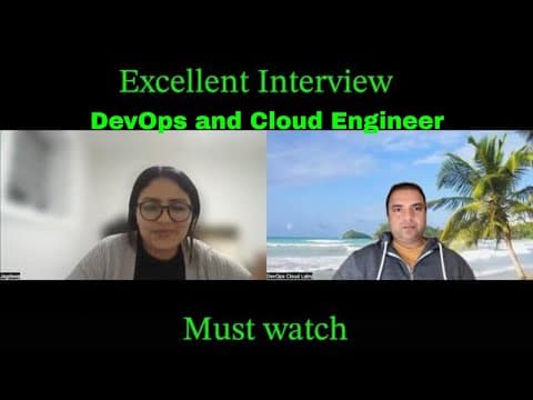 Excellent DevOps Cloud Interview. Must watch! #devops #awsinterview #cloudinterview  #devopsengineer thumbnail