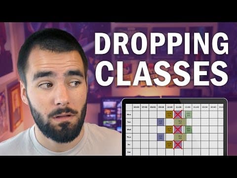 Class Schedule Advice: Dropping a Course - College Info Geek thumbnail