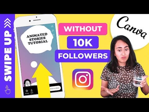 How to CREATE INSTAGRAM STORIES with ANIMATIONS in Canva thumbnail