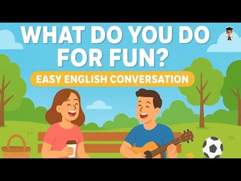 What Do You Do for Fun? | Easy English Conversation for Beginners | Learn to Speak Naturally thumbnail