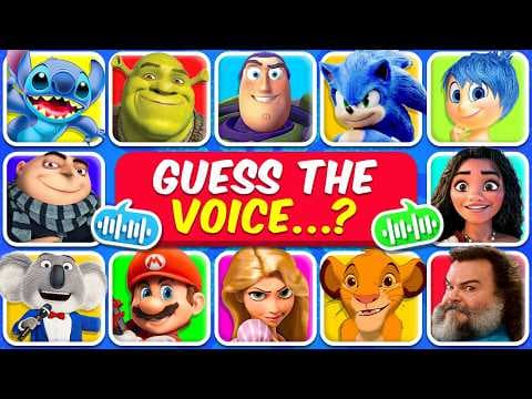 Guess The Movie Characters by Song & Voice 🎙️✨🔥 Disney & Cartoons Edition! thumbnail