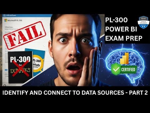 3. Crack the Power BI PL-300 Exam Preparation - Connect to a CSV & Excel file thumbnail