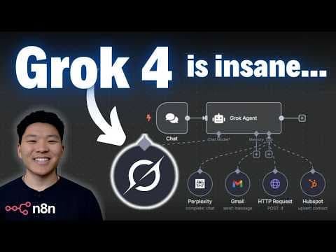 Build Anything With Grok 4 and n8n AI Agents thumbnail