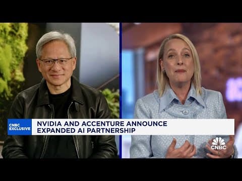 Nvidia CEO Jensen Huang: We're looking at the beginning of the next wave of AI thumbnail