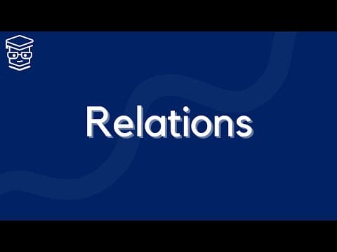 RELATIONS - DISCRETE MATHEMATICS thumbnail