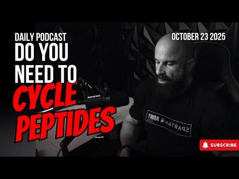 Should You Cycle Peptides - Unbreakable Podcast 291 thumbnail