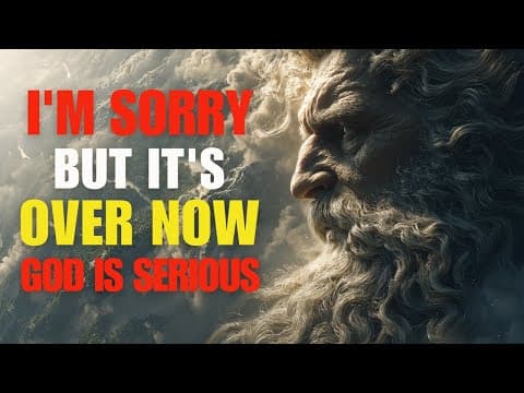 ✝️God Says: "Alright! Enough Is Enough – Give Me Just 1 Minute!"😭🙏 | Biblical Scriptures Teaching thumbnail