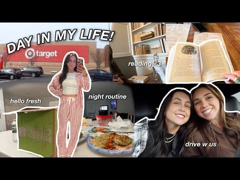 VLOG: DAY IN MY LIFE (night routine, hello fresh, current read, night time skincare, + more!) thumbnail