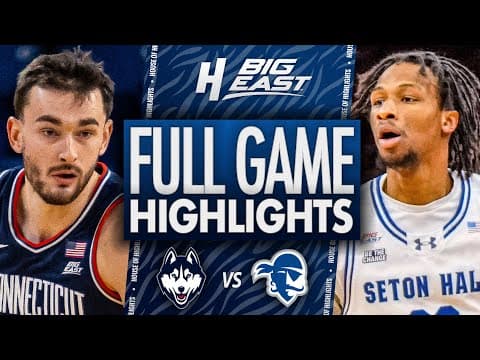 Uconn vs Seton Hall - FULL GAME HIGHLIGHTS | January 13, 2026 | BIG EAST College Basketball thumbnail