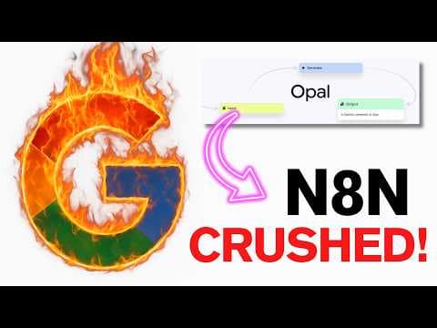 Google Opal Is INSANE... Goodbye N8N! (Free Ai App Generator) thumbnail