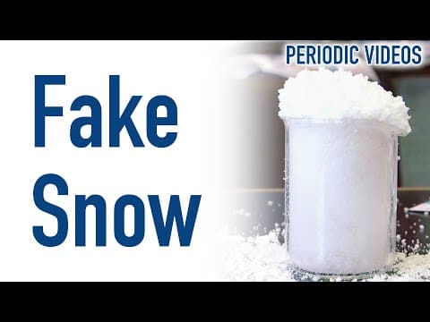 What Is Sodium Polyacrylate and How Does It Create Fake Snow? thumbnail