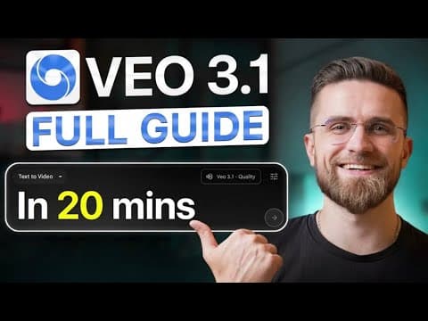 Ultimate VEO 3.1 Update EXPLAINED: How To Use Google Veo-3 For Beginners thumbnail
